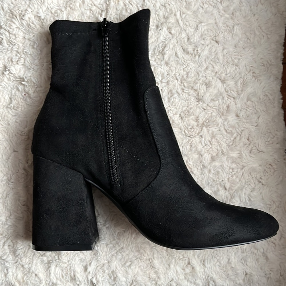 Madden Girl Black Booties - Picture 2 of 14